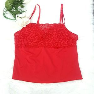 Red Donna Loren Camisole - SZ - M